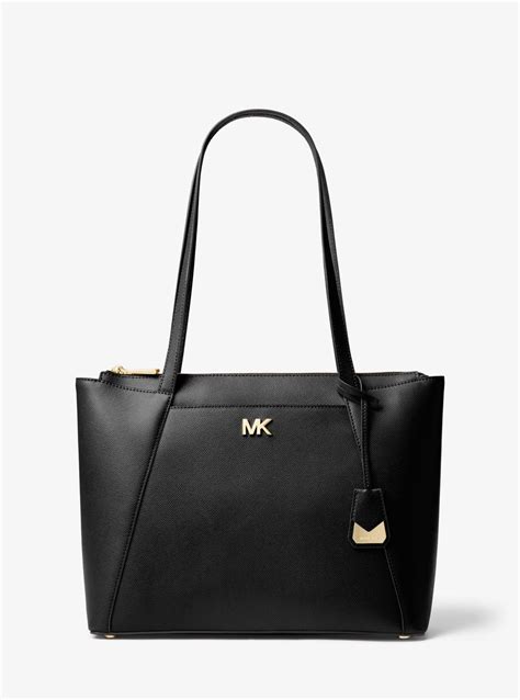 michael kors maddie leather tote|MICHAEL Michael Kors Maddie Medium Crossgrain Leather Tote .